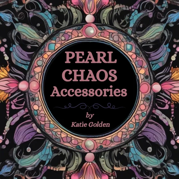 Handmade Pearl Chaos Blue Transparent Acrylic Clutch - Acid Rain - Picture 7 of 7